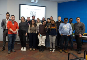 Group Photo of Volunteers Civic Tech Moncton volunteers taking a photograph together.